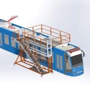 Altre scale speciali per treni - Sonderausrüstungen für Wartungsarbeiten an Zügen.
