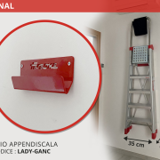LADY - Scala professionale a forbice in alluminio  - Professional A-frame aluminium ladder, household ladder
