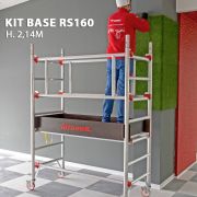 RAPIDO SUPER RS160 - Aluminium scaffold tower with safe assembly system 75x160