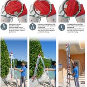 TELES - Scala telescopica professionale in alluminio - Professional Aluminium Telescopic Ladder, high quality household ladder