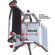 PLS - Professional aluminium ladder with platform - Aluminium professional ladder with platform