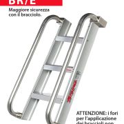 SELLA - Scala professionale singola in alluminio - 1-teilige Leiter mit breiten Stufen.