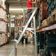 MFTS - Professional aluminium warehouse ladder - Professional warehouse ladder in compliance with EN 131.7