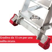 MFTS - Scala professionale a castello in alluminio - échelles roulantes conforme à la norme EN 131.7.
