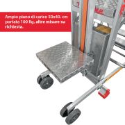 PICK - Aluminium picking ladder with electric lifting platform
