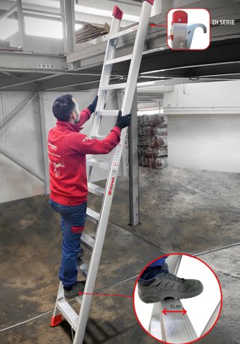 SELLA - Professional aluminium single ladder