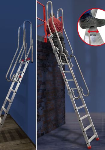 SAS (2022) – Aluminium wall supporting professional ladder