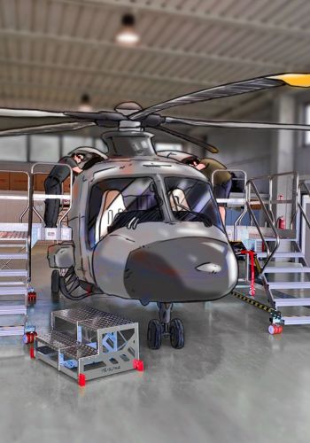 Maintenance of helicopters and airplanes